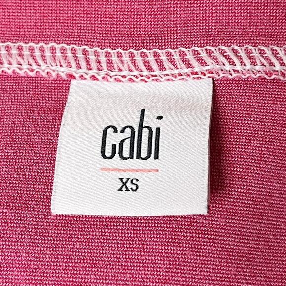 Cabi Women's Soho Hoodie Jacket Size XS Pink Snap Button Elastic Waist High Low - Picture 9 of 11